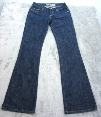 Pantalones de mezclilla para mujer LTB 1948 28 x 32 Bootcut azul lavado oscuro bolsillo bordado Foto 1 de 4