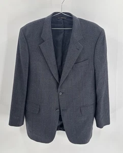 Jack Victor Mens Size 44R Check Blazer Jacket Sport Coat Two Button Up - Picture 1 of 8
