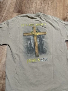 Vintage Early 2000s It’s All About Jesus Religious T-Shirt Large - Picture 1 of 8