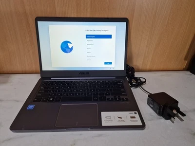 ASUS E406M 14" Laptop Intel N4000 4GB RAM 64GB Windows 11 Silent + Long Battery - Image 1 of 4