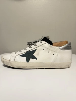 Golden Goose Super-Star con Estrella Verde y Tacón Plateado Mujer’s EU 40 US 10 Foto 1 de 4