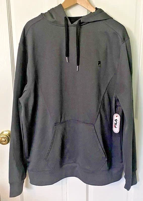 FILA Sport Men's Pullover Grey Hoodie Sweatshirt XXL Front Pockets Drawstring - Image 1 of 4