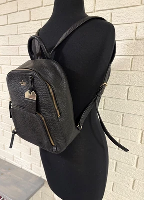 Cartera Mochila Kate Spade Negra Carter Street - Cuero de Vaca Guijarro Foto 1 de 4