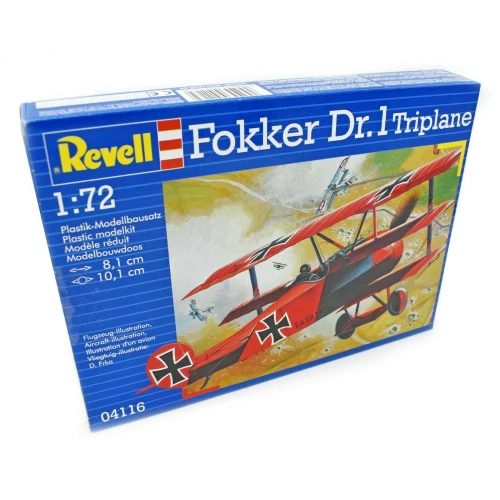 FOKKER DR.1 TRIPLANE 1918 KIT 1:72 Revell Kit Aerei Modellino Nuovo - Immagine 1 di 4