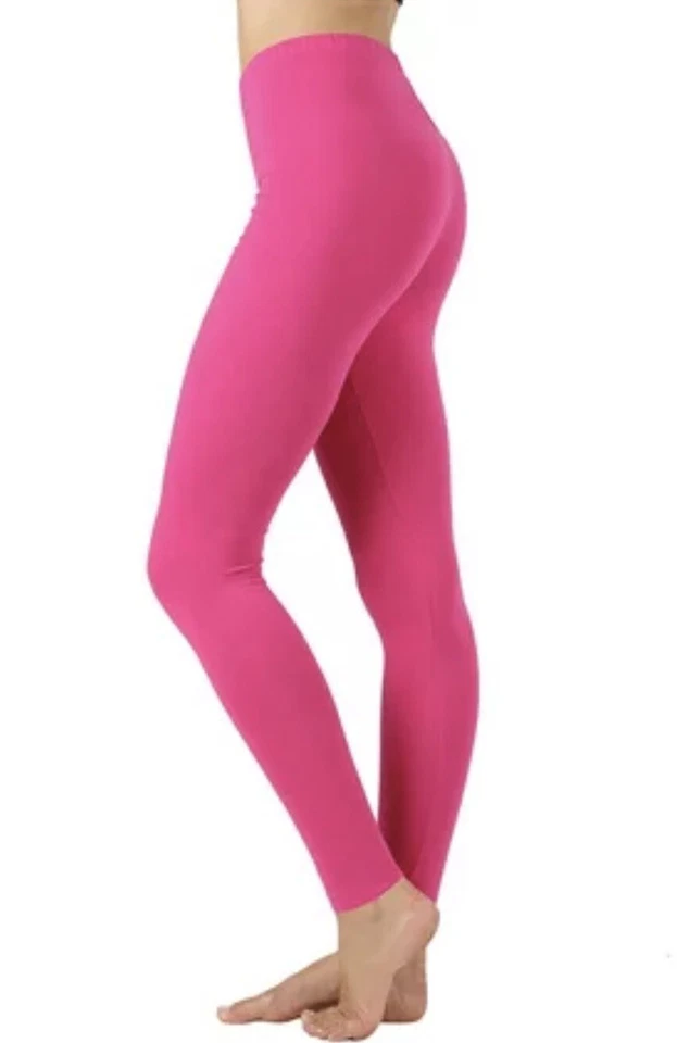 Seamless Leggings,  Leggings, Leggins, Hot Pink Leggings, One Size Leggings - Image 1 of 1