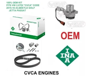 OE Timing Belt Kit VW TDI 2.0L FITS 2015 -2016  A3,BEETLE,GOLF, JETTA,PASSAT - Picture 1 of 1