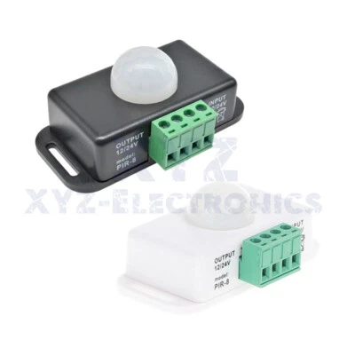 DC 12V-24V 6A/8A Automatic infrared PIR Motion Sensor Switch For LED Strip Light - Image 1 of 4