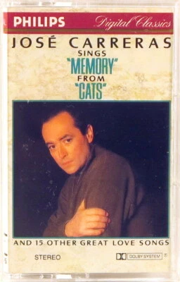 PHILIPS CASSETTE 1990 Jose CARRERAS 15 Love Songs MEMORY from CATS 416 973-4 - Image 1 of 4
