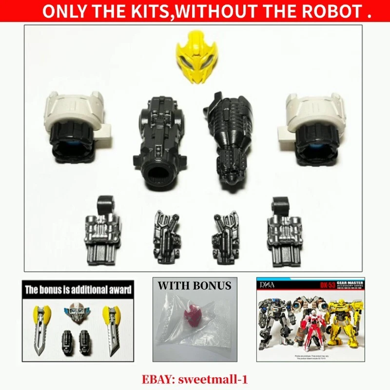 WITH BONUS! DNA DK-53 Upgrade Kit For SS105 MIRAGE SS108 WHEELJACK SS100 BEE - Image 1 of 4