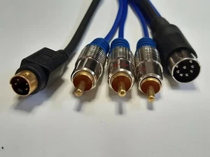 Commodore C64 C128 High Quality S-VIDEO & Composite Video Cable TV Lead DELUXE - Imagen 1 de 7