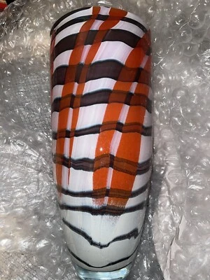 80’s Extra Large , 18 inch Tall Hand Blown Art Glass￼Vase - Image 1 of 4