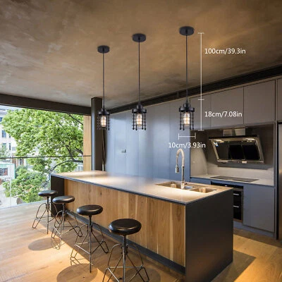 3 Pack Industrial Farmhouse Chandelier Loft Kitchen Island Pendant Lamp Fixture - Image 1 of 4