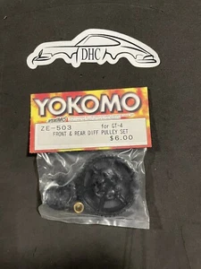 Yokomo Vintage RC Car Part # ZE-503 Front and Rear Diff Pulley Set for GT-4 - Picture 1 of 2