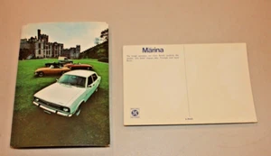 LOT OF 2 UNUSED 1973 BRITISH LEYLAND MARINA POSTACARDS FROM 1973 - Picture 1 of 1