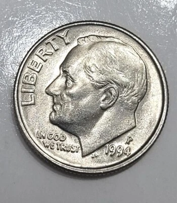 1994-P Roosevelt Dime Double Strike Error - Image 1 of 4