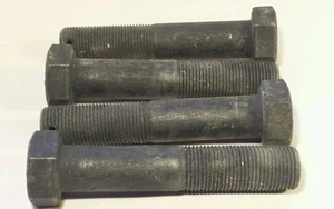 ( 4 ) Stahl Sechskantschrauben 7/8-14 x 4 1/2" Feingewinde Grade 8 Zylinderschraube schwarz - Bild 1 von 8