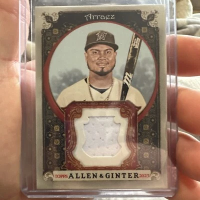 2023 Topps Allen & Ginter #AGRB-LA Luis Arraez Allen & Ginter Full-Size Relics - Image 1 of 2