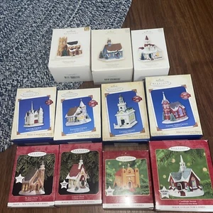 CANDLELIGHT CHURCH SERIES HALLMARK KEEPSAKE ORNAMENTS - #'1-11 (1998-2008)  - Picture 1 of 4