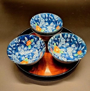 Vintage Arita Schalen, traditionell blau-weiß, 4er Set, 1970-1990, signiert - Bild 1 von 9