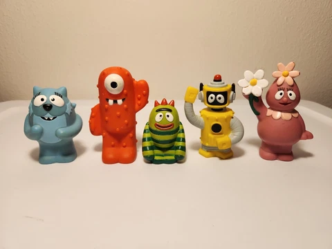 2008 Spin Master YO GABBA GABBA Figures Set Of 5 Toodee Foofa Plex Muno Brobee Cover
