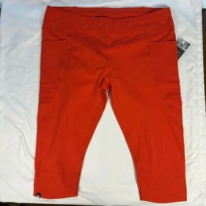 NWT Oiselle Orange Size 24 26 Triple Threat Capris Knickers Legging Active Gym - Picture 1 of 13