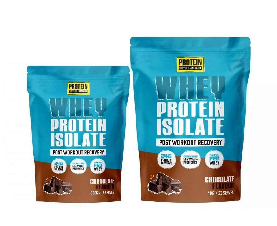 Protein Supplies Australia WPI Whey Protein Isolate Chocolate 500g/1KG Range - image 1 of 1