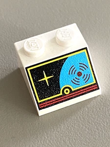 LEGO White Slope 45 2 x 2 Space Display Pattern Ref 3039p15 Set 6854 6958 6982 - Picture 1 of 1