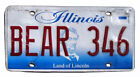 Illinois Vanity License Plate BEAR 346