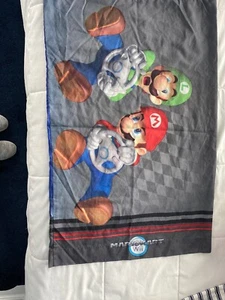 Mario Kart Pillow Case Nintendo Wii Standard Size Luigi Full Speed Race Car - Foto 1 di 7
