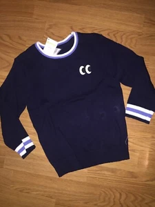 NWT Gymboree Boys Long Sleeve Sweater Navy Pullover Size 4 Eyes - Picture 1 of 3