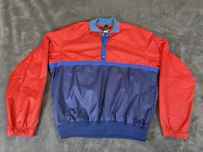 Eddie Bauer Jacket Men Large 90 Vintage Sailing Windbreaker Color Block USA Made - Image 1 of 4