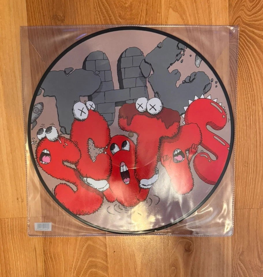 Travis Scott The Scotts Kid Cudi 12” Beige Picture Disc Vinyl KAWS New - Image 1 of 1