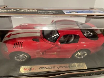 1:18 Maisto Special Edition- 1996 Dodge  Viper  GTS  Diecast Model, Red - Image 1 of 4