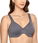 Delimira Women's Smooth Full Coverage Underwire Large Busts Minimizer Bras