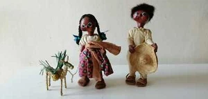 BAMBOLE SOUVENIR MESSICO ANNI 70 VINTAGE - Foto 1 di 3