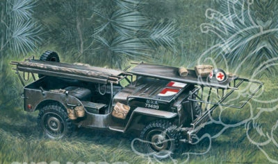 Ambulance Jeep 1/4 ton. 4x4 Plastic Kit 1:35 Model ITALERI - Immagine 1 di 2