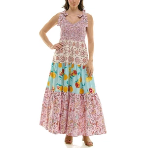 Maxi Vestido Para Mujer Nanette Lepore Rosa Floral Talla L - Imagen 1 de 3