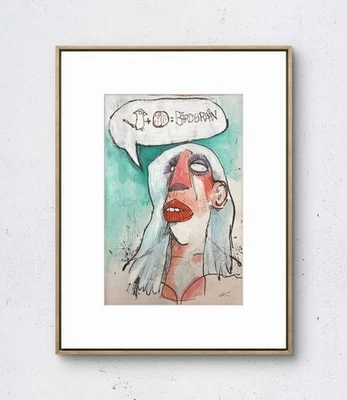 Páginas de cuaderno de bocetos aleatorias: cerebro de pájaro: papel: neoexpresionismo único 6x19 Foto 1 de 4