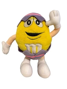 Vintage gelbes M & Ms Osterei beweglich Plüsch 8 Zoll groß - Bild 1 von 9