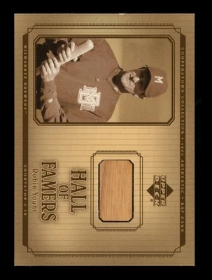 Reliquia de murciélago Robin Yount 2001 Upper Deck patio: #B-ry casi nuevo-como nuevo o mejor Foto 1 de 2
