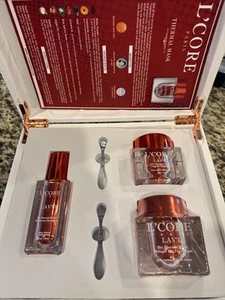 Lujoso NUEVO L'Core Paris Lav'o Bio Thermal Set de Regalo: Crema, Mascarilla y Suero 3 en 1 - Imagen 1 de 2
