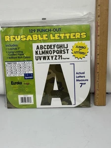 Letras reutilizables de 7 pulgadas de alto camuflaje color perforado capiteles nuevas - Imagen 1 de 6