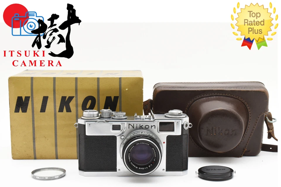【Near MINT in BOX】Nikon S2 Rangefinder Camera Nikkor H.C 5cm 50mm F2 Lens JAPAN - Image 1 of 4
