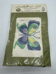 Vintage Butterfly Needlepoint Kit Sealed - Picture 1 of 7