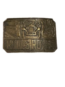 Coche antiguo Rolls Royce de latón bronce hebilla de cinturón  - Imagen 1 de 11