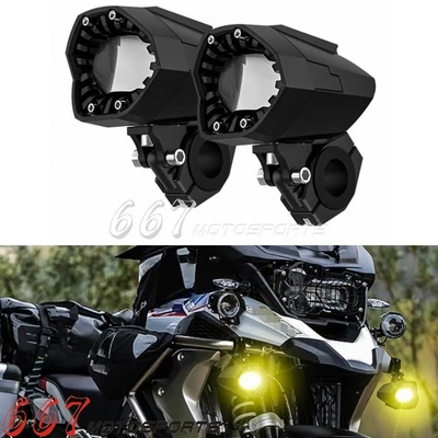 Luces antiniebla foco auxiliar 80W para BMW R1250GS R1200GS Honda moto todoterreno ATV Foto 1 de 4