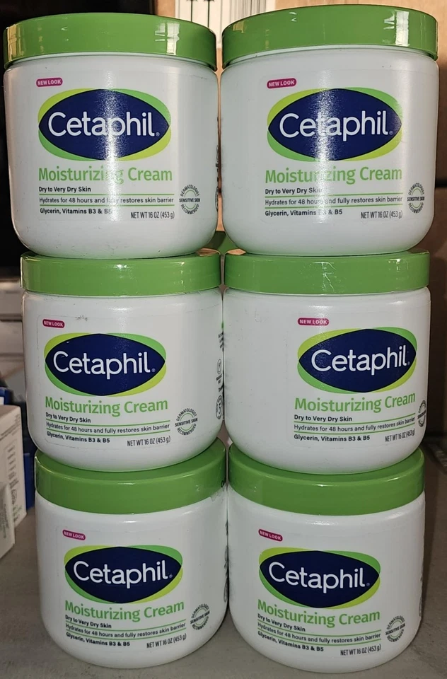 Cetaphil Moisturizing Cream Very Dry to Dry Sensitive Skin 16oz. Unsealed