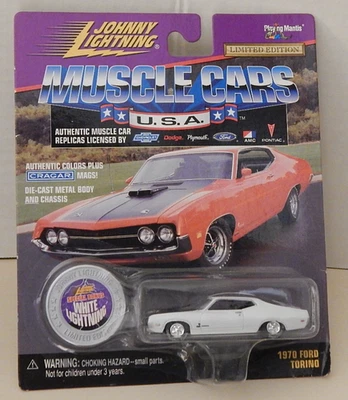 Ford Torino 1970 Johnny White Lightning Muscle Cars EE. UU. Bonificación especial #317 Foto 1 de 4