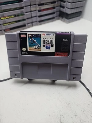 MLBPA BASEBALL SUPER NINTENDO SNES VIDEO GAME AUTHENTIC - Image 1 of 2