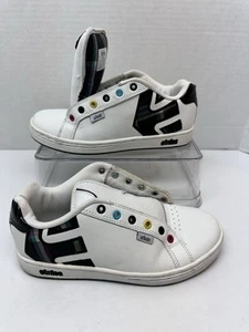 Zapatos Tenis Etnies W’s Fader Cuero Blanco Mujer’s Talla 7 Arco Iris - Imagen 1 de 9